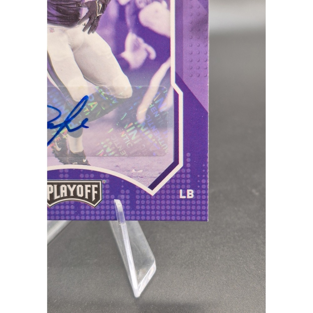 2021 Panini Playoff Odafe Oweh #255 Red Zone Autograph (RC) Baltimore Ravens - Picture 5 of 10